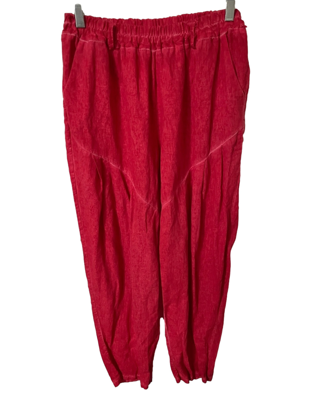 Bella Amore Red Linen Size S/M Pants